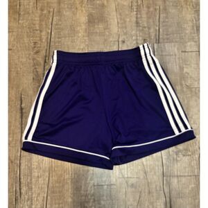 Adidas Women’s Athletic Shorts Size Small Purple 3-Stripe Running Training